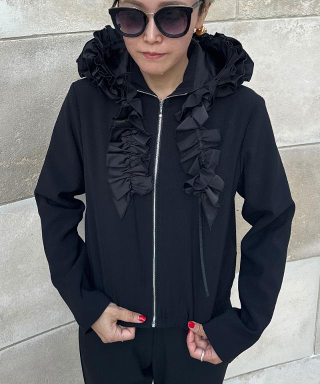 cygne シーニュ リボンギャザーブルゾン cygne シーニュ リボンギャザーブルゾン ベロアリボン