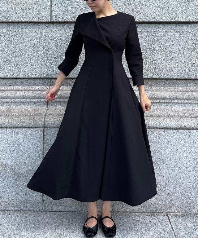 カラー折り返しワンピース｜JENNE(ジェンヌ)公式通販：パリジェンヌの