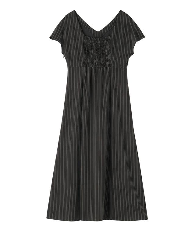 ピンストライプ美シルエットワンピース_iwa25aw-op16