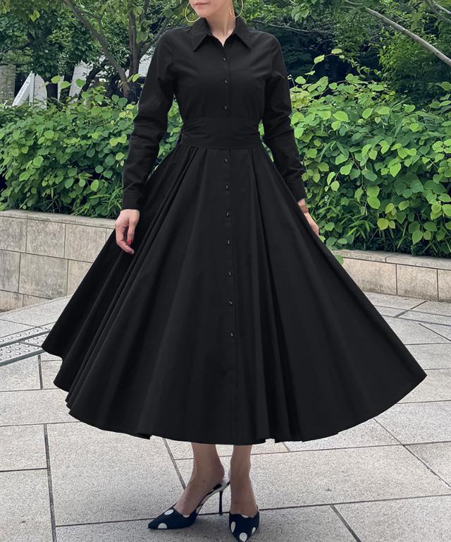 オードリールックエアリーワンピース・長袖_iwa25aw-op22