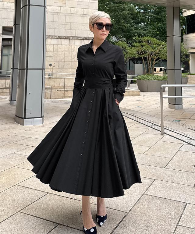 オードリールックエアリーワンピース・長袖_iwa25aw-op22