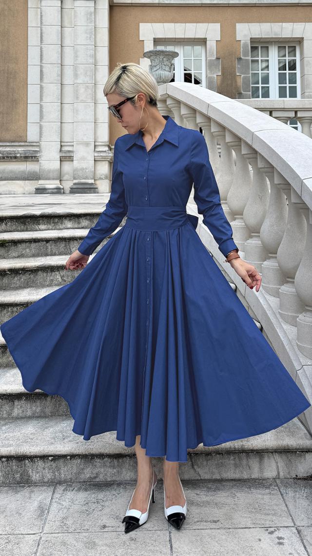 オードリールックエアリーワンピース・長袖