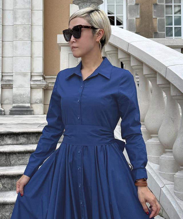 オードリールックエアリーワンピース・長袖_iwa25aw-op22