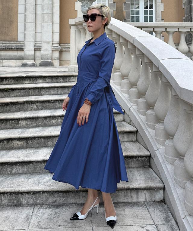 オードリールックエアリーワンピース・長袖_iwa25aw-op22