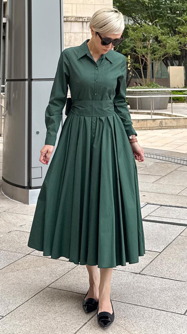 オードリールックエアリーワンピース・長袖