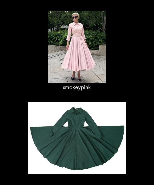 オードリールックエアリーワンピース・長袖_iwa25aw-op22