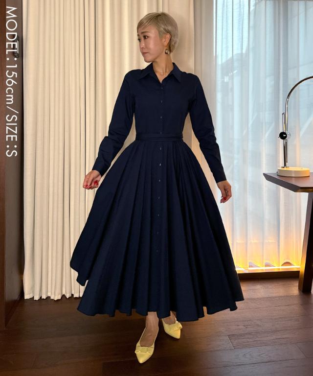 オードリールックエアリーワンピース・長袖_iwa25aw-op22