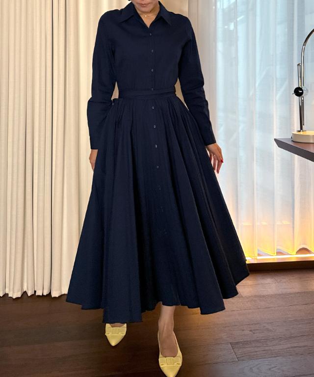 オードリールックエアリーワンピース・長袖_iwa25aw-op22