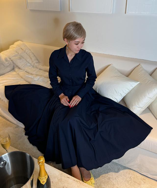 オードリールックエアリーワンピース・長袖_iwa25aw-op22