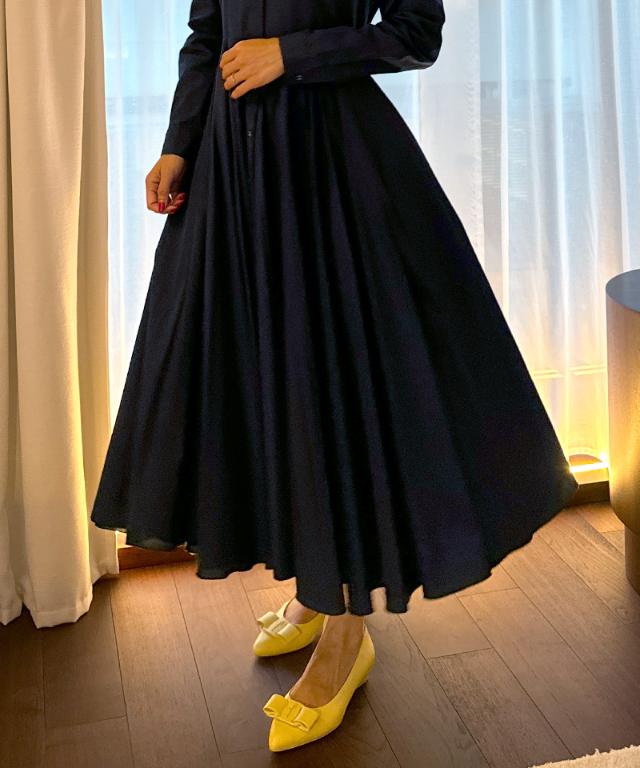 オードリールックエアリーワンピース・長袖_iwa25aw-op22