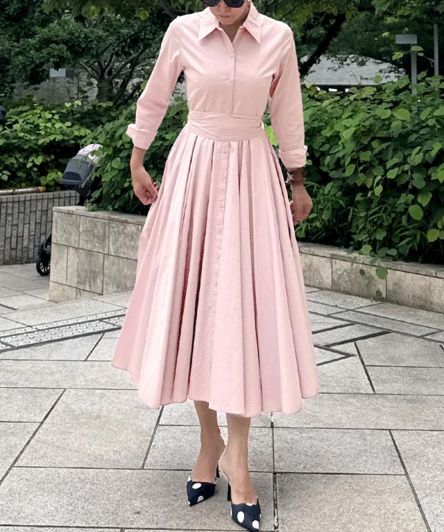 オードリールックエアリーワンピース・長袖_iwa25aw-op22