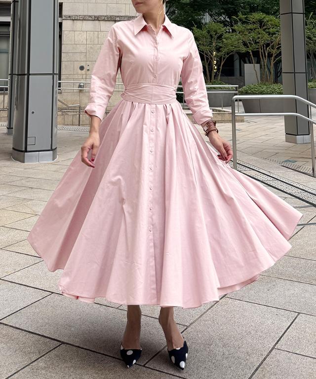 オードリールックエアリーワンピース・長袖_iwa25aw-op22