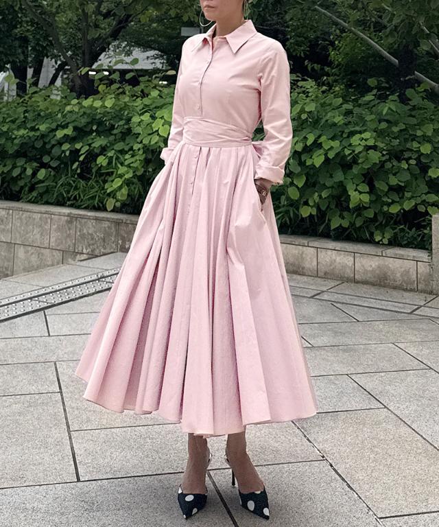 オードリールックエアリーワンピース・長袖_iwa25aw-op22