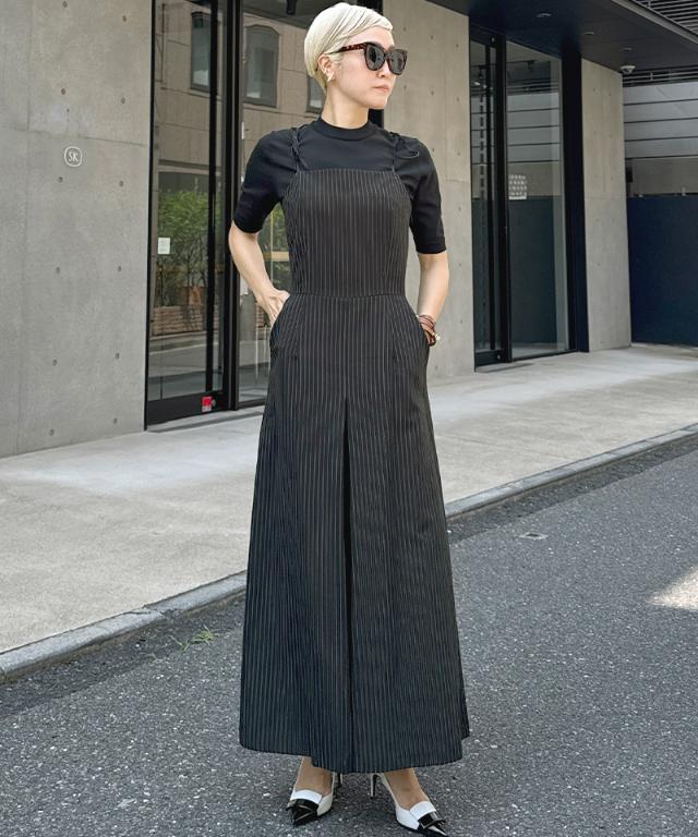 肩紐リボンピンストライプサロペット_iwa25aw-pt08