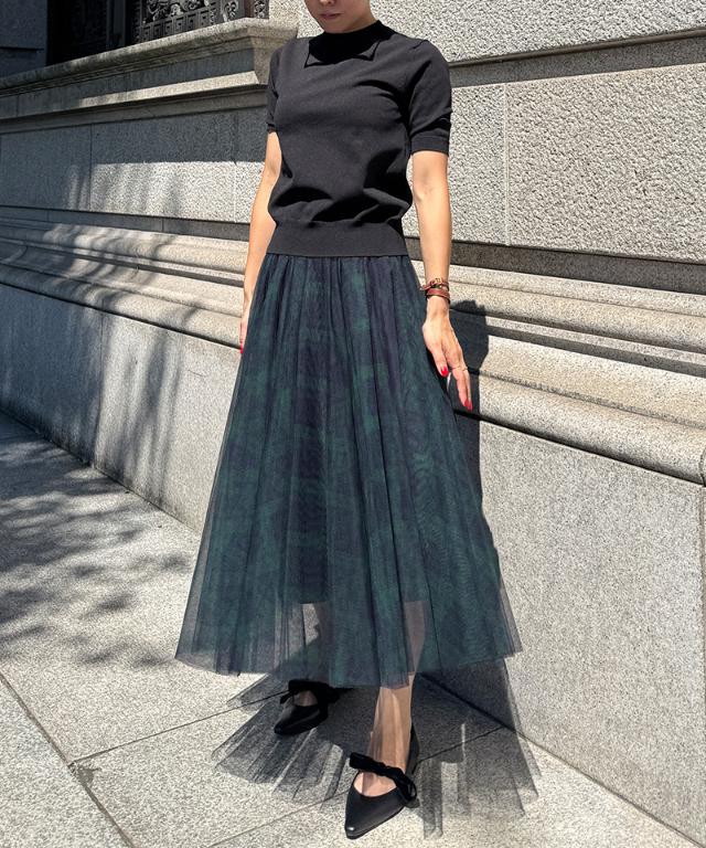 チュールチェックスカート_iwa25aw-sk13