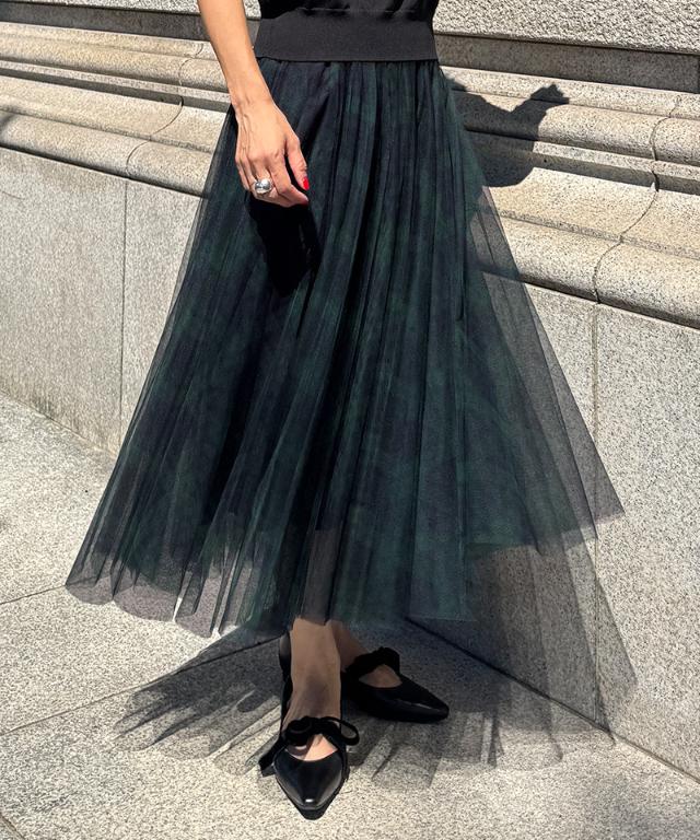 チュールチェックスカート_iwa25aw-sk13