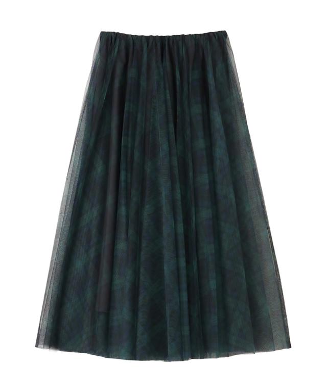 チュールチェックスカート_iwa25aw-sk13