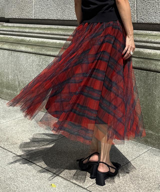 チュールチェックスカート_iwa25aw-sk13