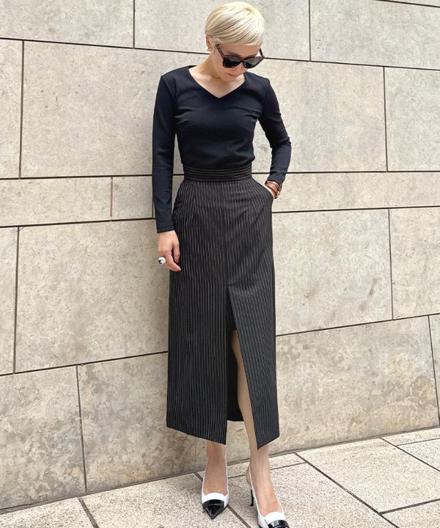 センター深スリットスカート_iwa25aw-sk15