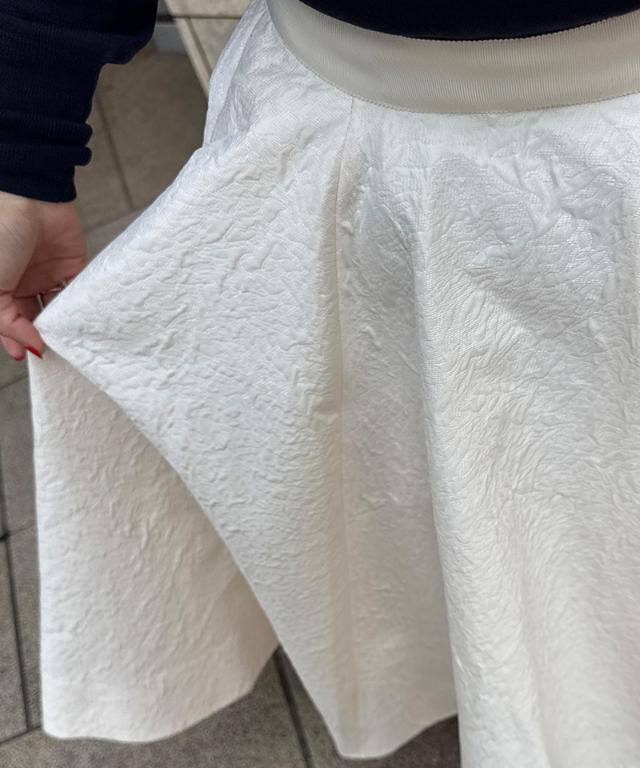 ジャガード立体ドレープスカート_iwa25aw-sk20