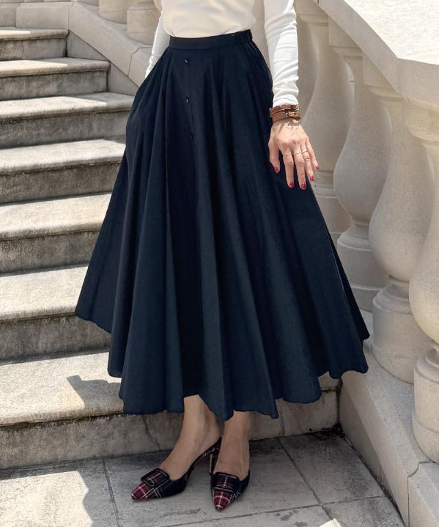 オードリールックスカート_iwa25aw-sk23