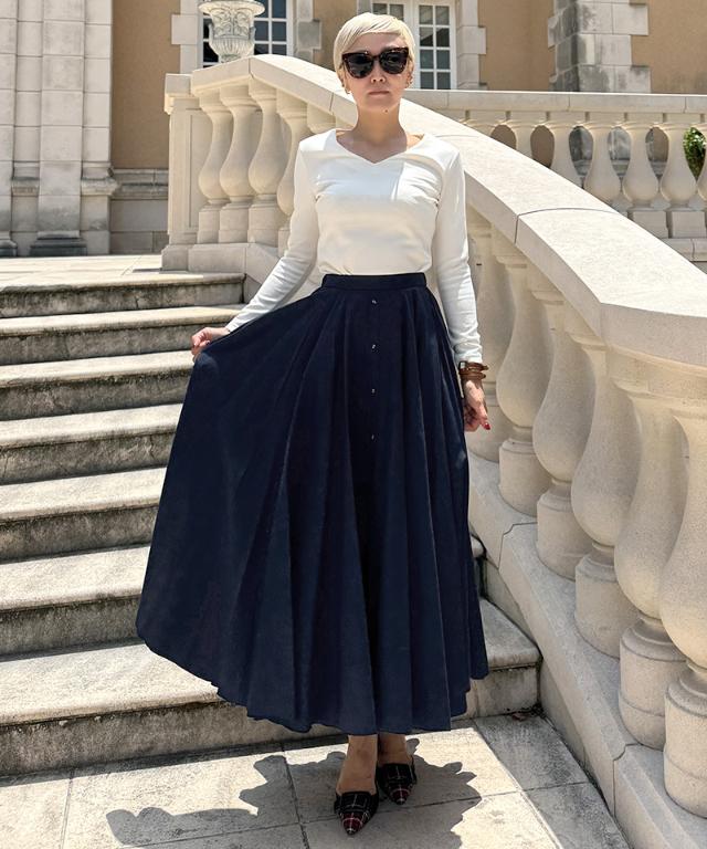 オードリールックスカート_iwa25aw-sk23