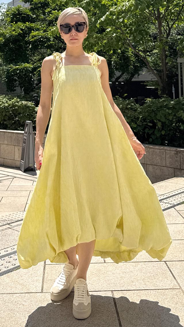 ジャガードドーリーバルーンドレス