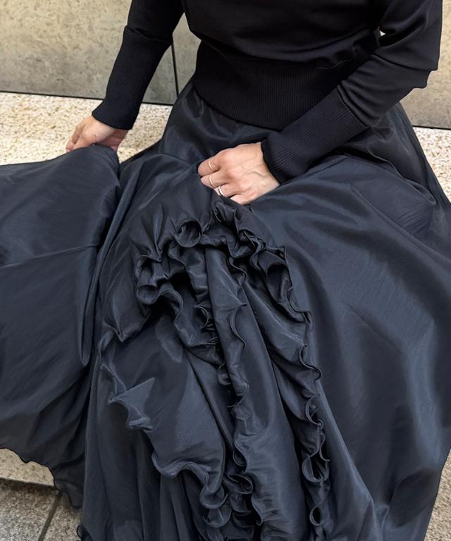 ラグジュアリー花束スカート_iwa25ss-sk10