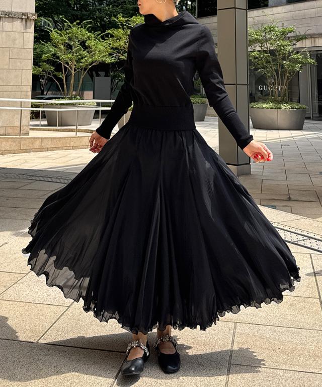 ラグジュアリー花束スカート_iwa25ss-sk10