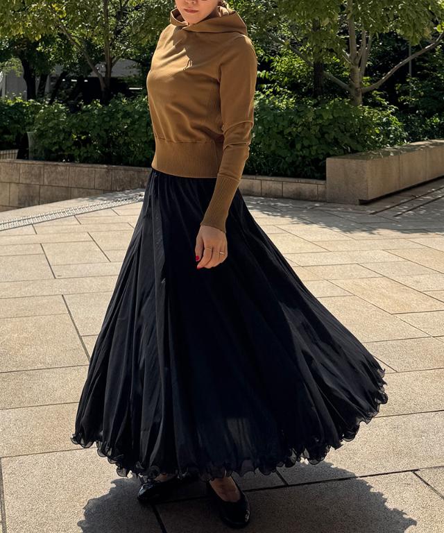 ラグジュアリー花束スカート_iwa25ss-sk10