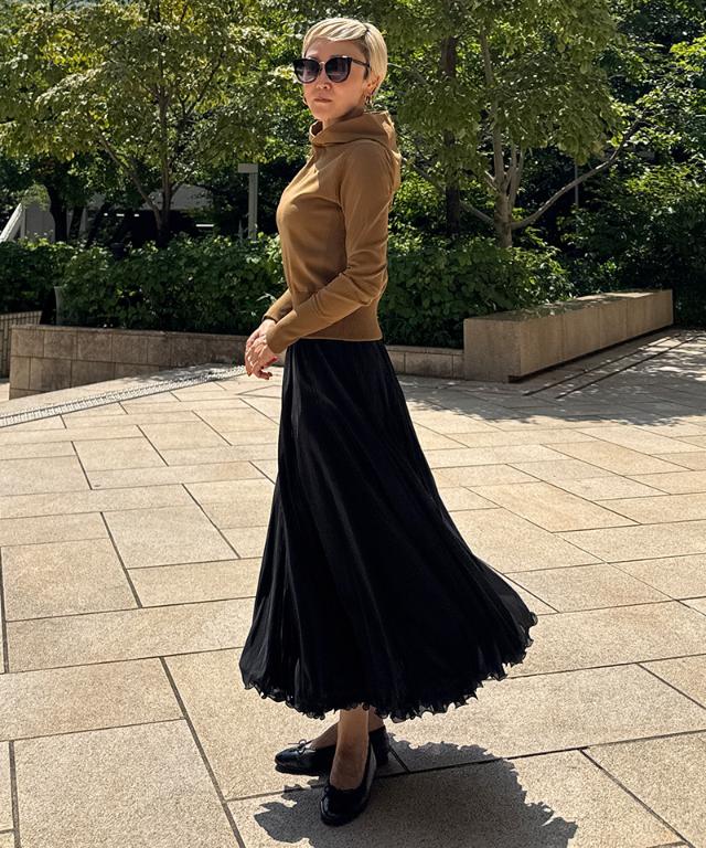 ラグジュアリー花束スカート_iwa25ss-sk10