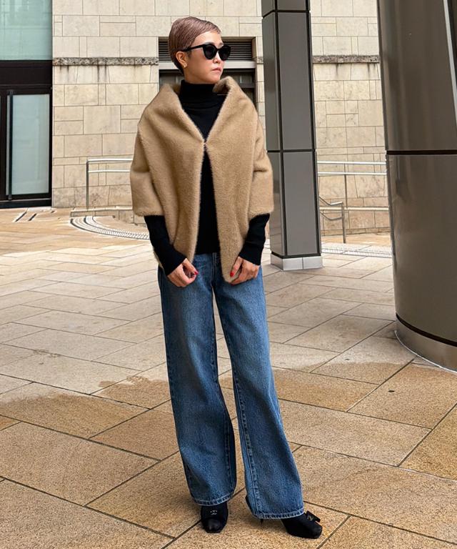 ファーケープ＜ミンク調＞_iwa26aw-jk06