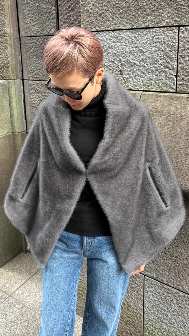 ファーケープ＜ミンク調＞