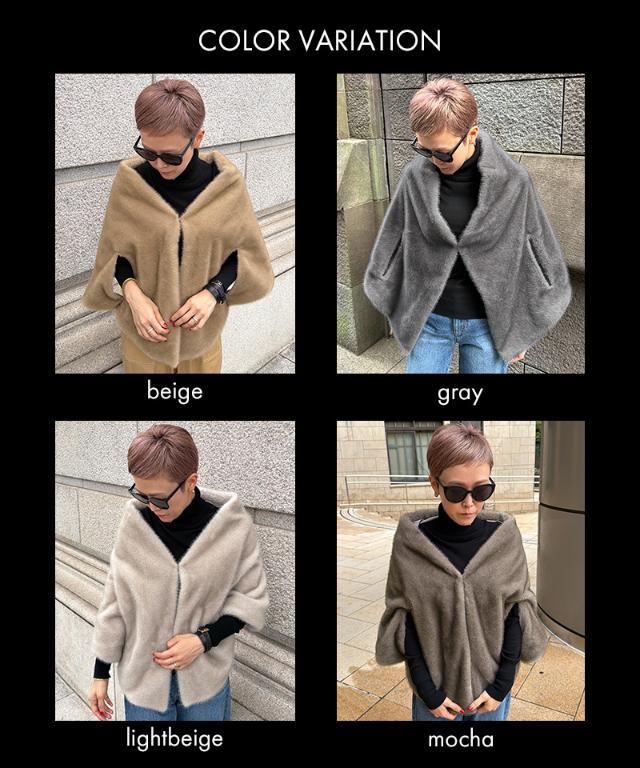 ファーケープ＜ミンク調＞_iwa26aw-jk06