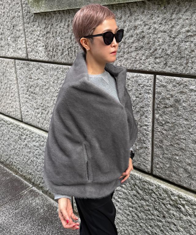 ファーケープ＜ミンク調＞_iwa26aw-jk06