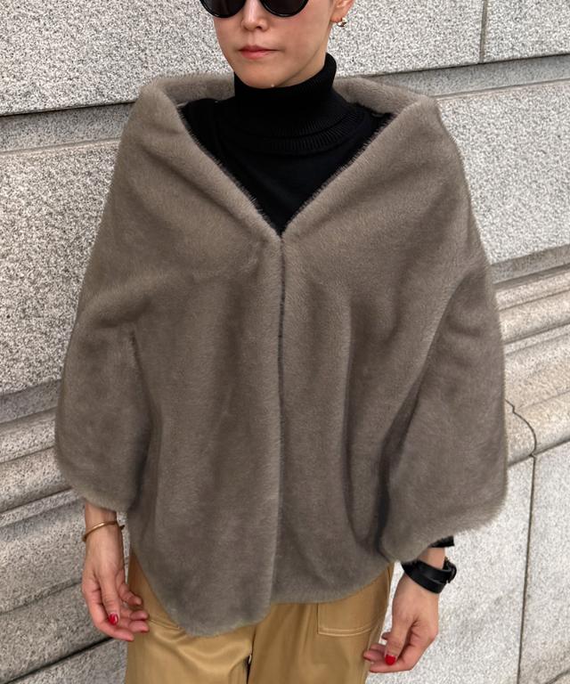 ファーケープ＜ミンク調＞_iwa26aw-jk06