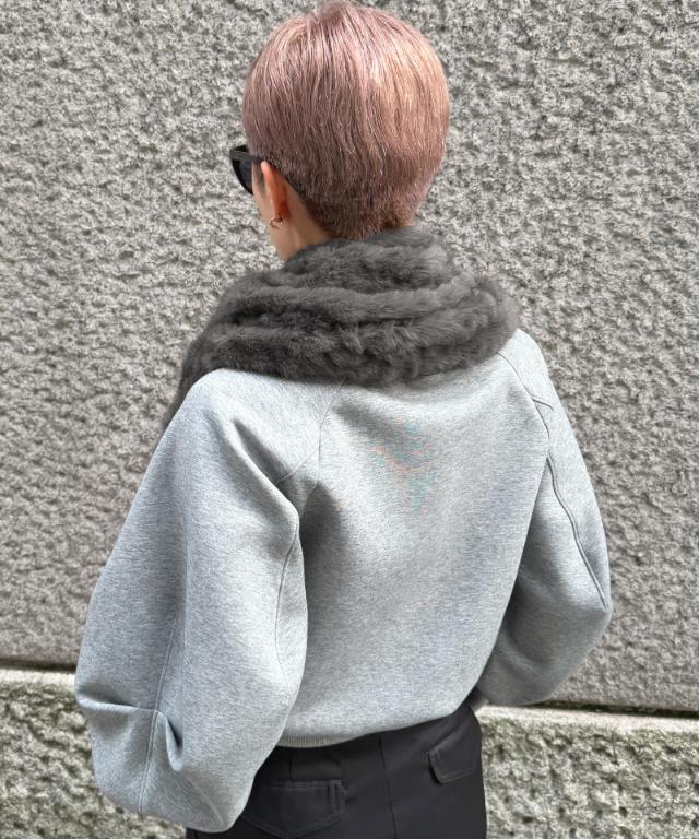 ファーケープ＜うねうね＞_iwa26aw-jk07