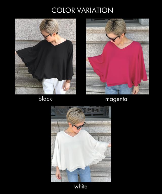 Vネックフラワーメローケープ_iwa26ss-bl15