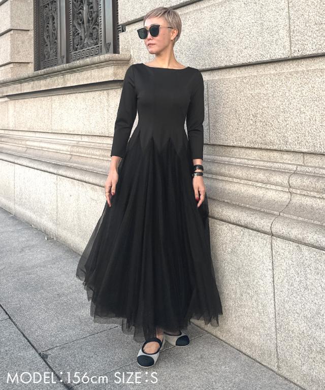 チュール切り替えワンピース_iwa26ss-op05