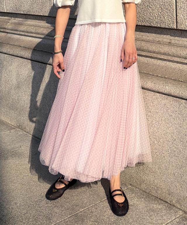 JENNEボリュームチュールスカート_iwa26ss-sk08