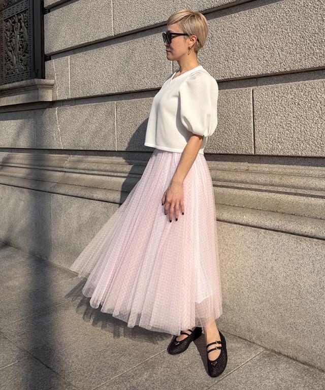 JENNEボリュームチュールスカート_iwa26ss-sk08