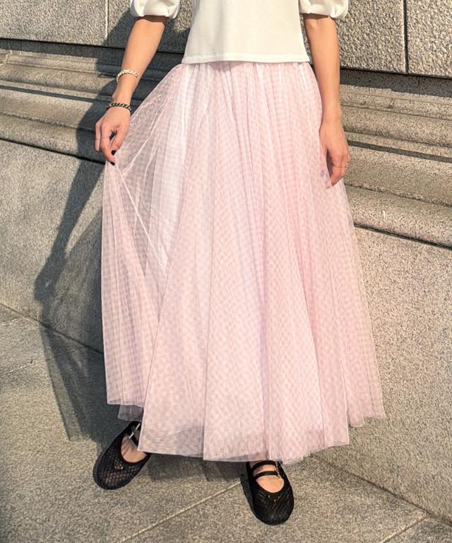 JENNEボリュームチュールスカート_iwa26ss-sk08