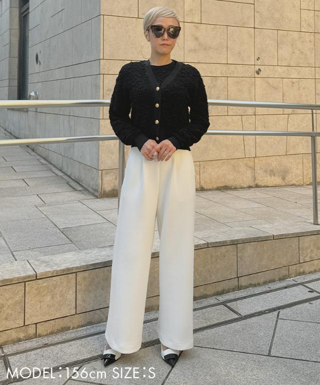 膨れジャガード風エアリーニットカーディガン_mkj25aw-nt02