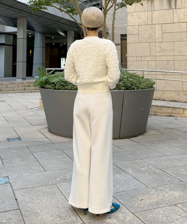 膨れジャガード風エアリーニットカーディガン_mkj25aw-nt02