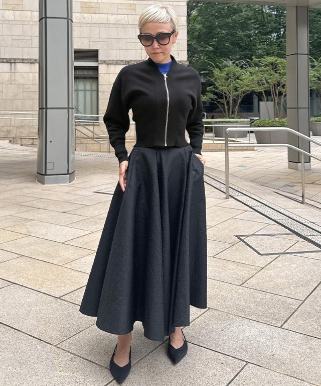 ジップ付きニットプルオーバー_mkj25aw-nt09