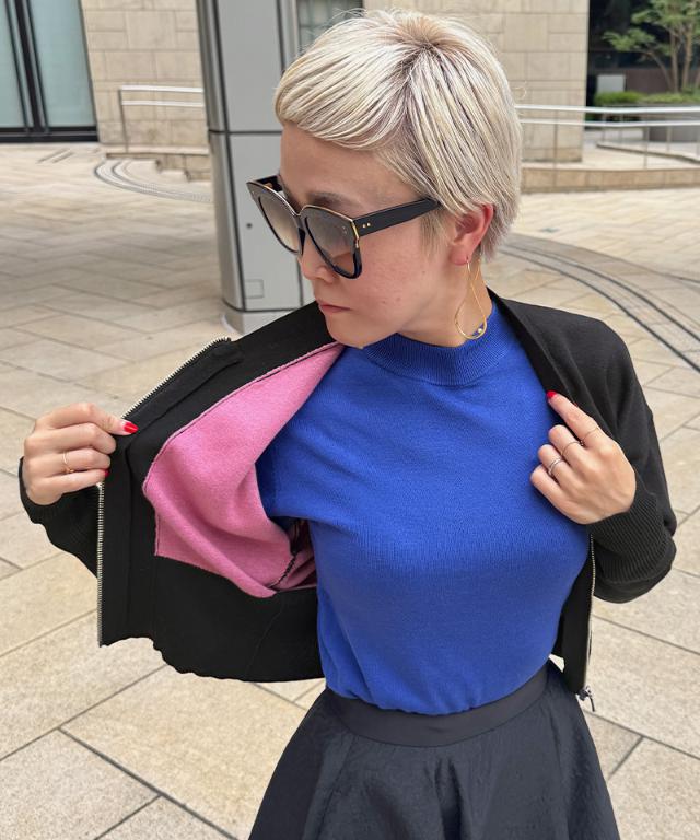 ジップ付きニットプルオーバー_mkj25aw-nt09