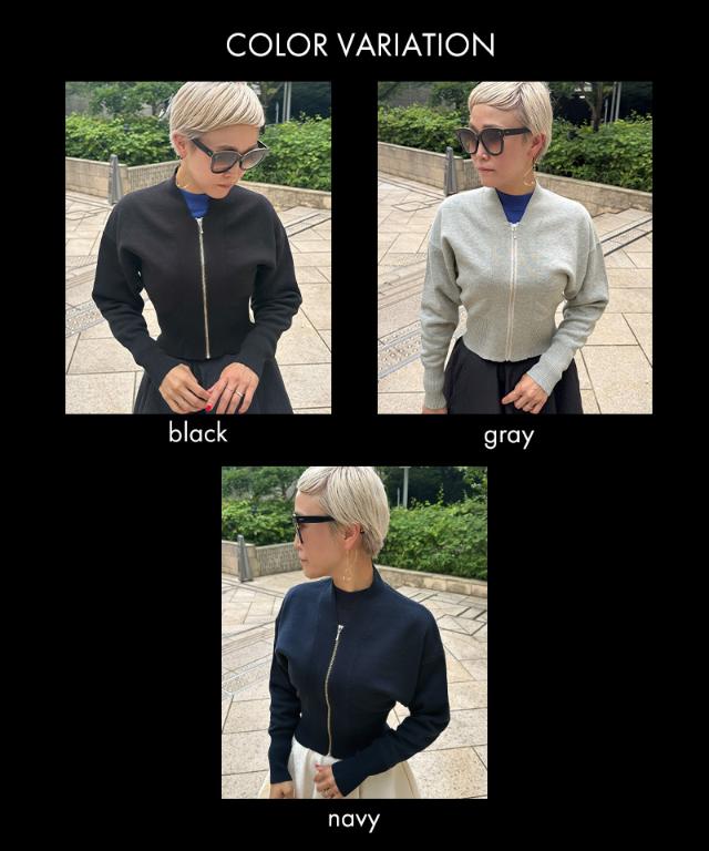 ジップ付きニットプルオーバー_mkj25aw-nt09