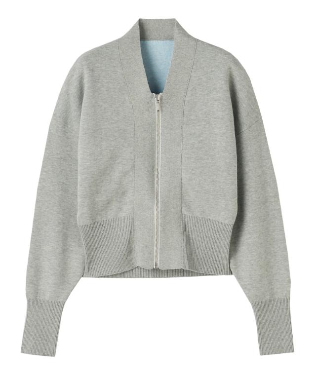 ジップ付きニットプルオーバー_mkj25aw-nt09