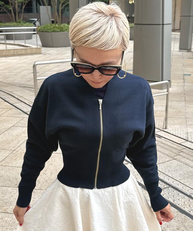 ジップ付きニットプルオーバー_mkj25aw-nt09