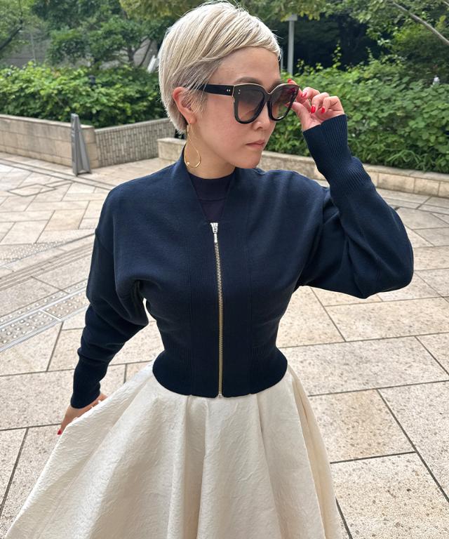 ジップ付きニットプルオーバー_mkj25aw-nt09